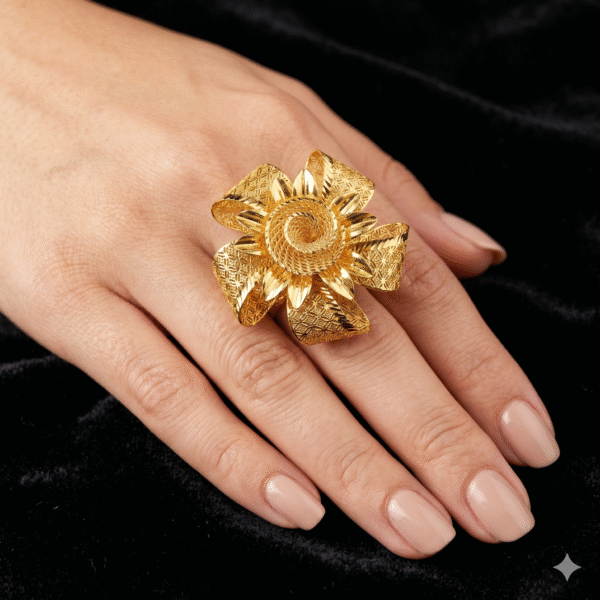 flower ring ai1 Umbrella gold flower ring