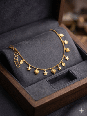 ladies chain Star &love shape bracelet