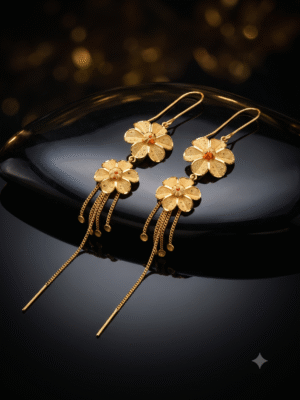 ful earring Floral sui dhaga earrings